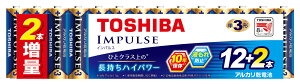 ����(TOSHIBA) �A���J�����d�r �P3�` 14�{(12�{+2�{����) 1.5V �g�p��������10�N �t�R��h�~�\�� IMPULSE LR6