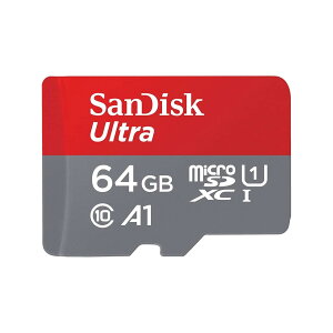 SanDisk (�T���f�B�X�N) 64GB Ultra microSDHC UHS-I �������[�J�[�h �A�_�v�^�[�t�� - 120MB/s C1