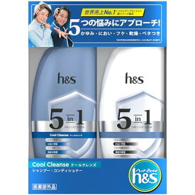 h&s 5in1 クールクレンズ シャンプー・コンディショナー ポンプセット フケ・かゆみ・べたつき・乾燥・ニオイ などの家族の頭皮悩みに 34