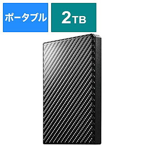 I/Of[^ USB 3.1 Gen 1(USB 3.0)/2.0Ή|[^un[hfBXNuJNv2TB (J[{ubN) HD