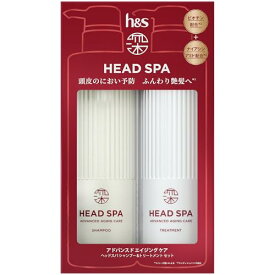 h&s深ヘッドスパ 新モデルアドバンスド エイジング ケア シャンプー&トリートメントポンプセット 435g+435g エイチアンドエス