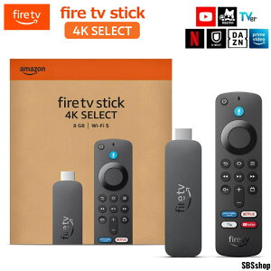 Amazon Fire TV Stick 4K Select �X�g���[�~���O ���f�B�A�v���[���[ Alexa�Ή� �����F�� �����R�� �A�}�]�� �f�o�C�X �t�@�C���[ �t�@�C�A�[ �X�e�B�b�N �e���r �ڑ� HDMI Youtube Netflix Prime Video U-NEXT Hulu T