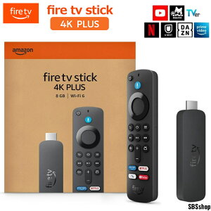 Amazon Fire TV Stick 4K Plus �X�g���[�~���O���f�B�A�v���[���[ 4K�Ή� Wi-Fi 6 �f�� ����z�M Alexa�Ή� �����F�������R���t�� Prime Video Netflix YouTube TV Disney+ ABEMA U-NEXT �f���z�M ���掿 Dolby Vision Dolby Atmo