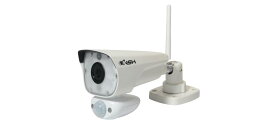 らくらく eye cam TOUCH DE LIGHT ワイヤレス増設カメラ　300万画素防犯カメラ　監視カメラ　家庭用カメラ　WIFI　IP66　赤外線照射距離15m　夜間撮影　日本セキュリティ機器販売　NSK