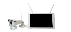 らくらく eye cam TOUCH DE LIGHT ワイヤレスカメラセット　300万画素防犯カメラ　監視カメラ　家庭用カメラ　WIFI　IP66　赤外線照射距離15m　HDD録画　H.265　夜間撮影　動体検知　日本セキュリティ機器販売　NSK