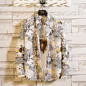 アロハシャツ メンズ 大きいサイズ 長袖シャツ 春秋 おしゃれ カジュアルシャツ 花柄シャツ メンズ 長袖シャツ カジュアルシャツ 総柄シャツ アロハシャツ 長袖 スリムシャツ 春 夏 トップス メンズシャツ 旅行 海 ビーチ ファッション 紳士服 ハワイアン アロハ