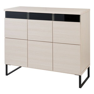 ■送料無料・日本製・完成品■【WHISH モノトーンスクエアモダンキャビネット 幅106扉タイプ st-0021】 収納ラック リビングラック リビングキャビネット 収納棚