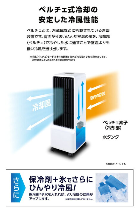 楽天市場】保冷剤、氷不要の冷却風【ペルチェ式冷風扇 MA-871】安定 
