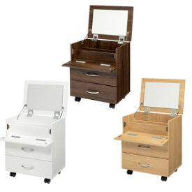 ＼ページ限定・マジッククロス付／　コスメワゴン RUD-1830 の 通販 【送料無料】 ［コスメ収納ワゴン ナイトテーブル コンパクト メイクドレッサー キャスター付き メイク台]