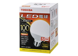 TOSHIBA LED�d�� LDG11L-G-100V1 (1340lm/�d���F�EG�`E26�����E100W����) �L�z����200�x