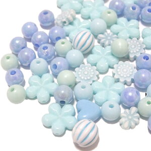 【オレンジ系】50g キッズビーズ パーツ 福袋/パーツ/ビーズ/オレンジビーズ/8mm/10mm/球体ビーズ/パーツ 福袋/ビーズ 福袋/小学生/女の子/ビーズ福袋/ハンドメイドパーツ 福袋/子供福