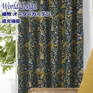 �J�[�e�� �k�� �Ռ� WORLD�f�U�C�� �����̐X �W���K�[�h �I�[�_�[�J�[�e�� �b��210cm�`��300cm�i10cm�P�ʁj�b ��142cm�`��180cm �i2cm�P�ʁj�b���r���O �Q�� �h���[�v�J�[�e���y�J�[�e���zcurtain