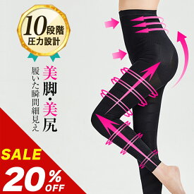 ＼20%OFFクーポン有／【20%OFF】【楽天1位獲得】着圧レギンス 美脚 脚痩せ URONA ウローナ プリマキュット（品番：K01-1）ハイウエスト 着圧スパッツ 着圧タイツ 産後 骨盤 矯正 補正下着 インナー ぽっこり下腹 太もも ダイエット