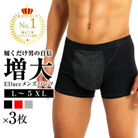 [正規品] 磁気パンツ エデース EDace メンズパンツ 3枚 男性 活力 増大 自信 増大パンツ パンツ 下着 ボクサーパンツ 蒸れない 吸水速乾 速乾吸汗 サラサラ快適 履き心地いい トレーニング 男 シニア 男性プレゼント