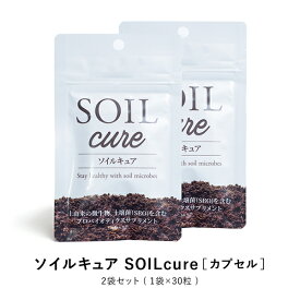 ソイルキュア カプセル 2袋セット 菌活 大豆 発酵 健康 美容 に必要な菌群がバランスよく入ってスッキリをサポート！