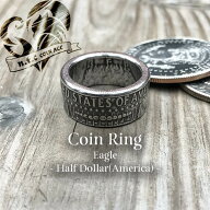 n.t.c/ntc/エヌティーシー/コインリング Half Dollar -Eagle-/白銅