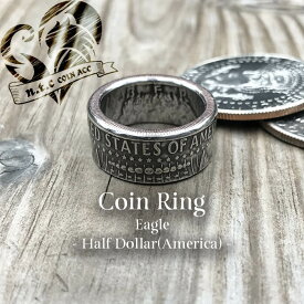 n.t.c/ntc/エヌティーシー/コインリング Half Dollar -Eagle-/白銅