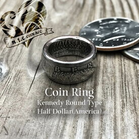 n.t.c/ntc/エヌティーシー/コインリング Half Dollar -Kennedy- Round/白銅