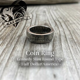 n.t.c/ntc/エヌティーシー/コインリング Half Dollar -Kennedy- Slim Round/白銅