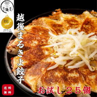 越後まるきよ餃子 お試し1袋 25個 グランプリ受賞 お取り寄せグルメ ぎょうざ 冷凍 国産 冷凍餃子 冷凍ぎ…