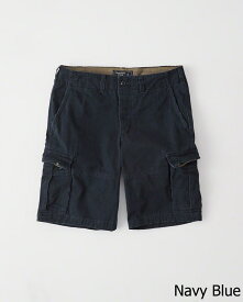 【5/17 13時~エントリーでP20倍】 Abercrombie＆Fitch (アバクロンビー＆フィッチ) カーゴショーツ (Cargo Shorts) メンズ (Navy Blue) 新品