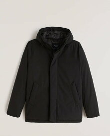 【5/23 14時~簡単!!エントリーで必ずP13倍】 Abercrombie＆Fitch (アバクロンビー＆フィッチ) リファインドパーカー (Refined Parka) メンズ (Black) 新品