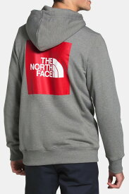【簡単!!エントリーで必ずP10倍】 The North Face (ザ・ノースフェイス) 2.0 レッドボックス ロゴプルオーバー スウエット フーディー パーカー(2.0 Box Pullover Hoodie)メンズ (Medium Heather Grey) 新品 EU/USAモデル 2023秋冬