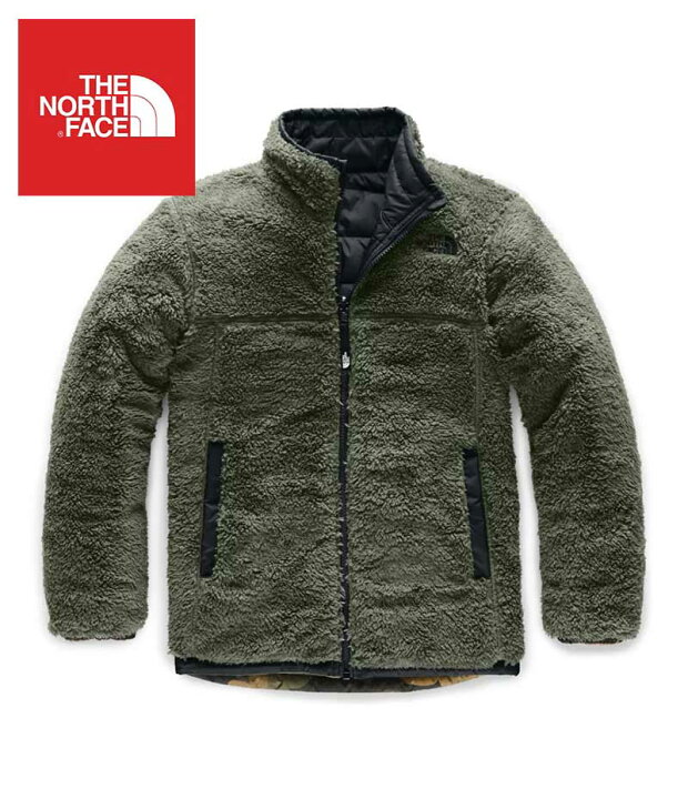 The North Face (ザ・ノースフェイス) 日本未発売 USAモデル リバーシブル マウント ジャケット (Reversible Mount Chimborazo Jacket)キッズ (British Khaki Waxed Camo PRINT) 撥水加工 新品 | TAG-楽天市場店