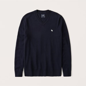 AbercrombieFitch (AoNr[tBb`) [XhJ s}Rbg VlbNZ[^[ (Pima Cotton Icon V-Neck Sweater) Y (Navy Blue) Vi