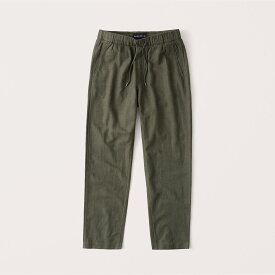 Abercrombie＆Fitch (アバクロンビー＆フィッチ) リネンブレンド スキニーパンツ (Linen-Blend Skinny Pants) メンズ (Olive Green) 新品