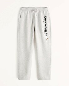 Abercrombie＆Fitch (アバクロンビー＆フィッチ) クラッシックロゴ スエットパンツ (Classic Logo Sweatpants) メンズ (Light Heather Grey) 新品 (softAF)