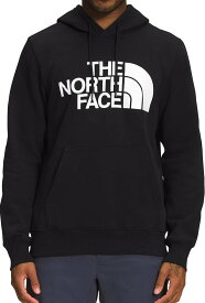 【簡単!!エントリーで必ずP10倍】 The North Face (ザ・ノースフェイス) ロゴプリント プルオーバー スウエット フーディー パーカー(Half Dome Pullover Hoodie)メンズ (TNF BLACK/TNF WHITE) 新品 EU/USAモデル 2023秋冬