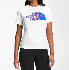 【5/23 14時~簡単!!エントリーで必ずP13倍】 The North Face (ザ・ノースフェイス) グラフィック 半袖Tシャツ (Short Sleeve New USA Tee) レディース (TNF White) 新品 EU/USAモデル