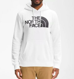 【5/23 14時~簡単!!エントリーで必ずP13倍】 The North Face (ザ・ノースフェイス) ロゴプリント プルオーバー スウエット フーディー パーカー (Half Dome Pullover Hoodie)メンズ (TNF White/TNF Black) 新品 EU/USAモデル 2023秋冬