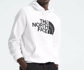 【6月中はエントリーで必ずP10倍!!】 The North Face (ザ・ノースフェイス) ロゴプリント プルオーバー スウエット フーディー パーカー (Half Dome Pullover Hoodie)メンズ (TNF White/TNF Black) 新品 EU/USAモデル 2023秋冬