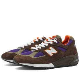 【新品】New Balance 【M990BR2】 ニューバランス 【Made In USA】【Men's】スニーカー Brown/Purple【本物保証】Width:D