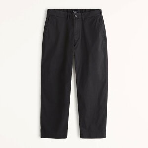 �yP10�{!!�v�G���g���[�zAbercrombie��Fitch (�A�o�N�����r�[���t�B�b�`) �����b�N�X �N���b�v �X�j�[�J�[�p���c (Relaxed Cropped Sneaker Pants �����Y (Black) �V�i