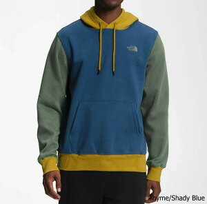 The North Face (UEm[XtFCX) J[ubN vI[o[ XEGbg t[fB[ p[J[ (Color-Block Pullover Hoodie)Y (THYME / SHADY BLUE) Vi EU/USAf 2024H~
