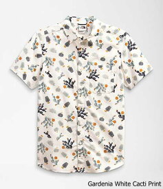 【5/23 14時~簡単!!エントリーで必ずP13倍】 送料無料The North Face (ザ・ノースフェイス) 　ショートスリーブ シャツ 半袖シャツ (Men’s Short-Sleeve Baytrail Pattern Shirt) メンズ (Gardenia White Cacti Print) 新品 EU/USAモデル