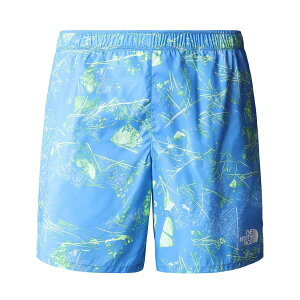 The North Face (�U�E�m�[�X�t�F�C�X) ���~�b�g���X �V���[�c �V���[�g�p���c �������p (Limitless Short)�����Y (Super Sonic Blue Valley Floor Print) �V�i (SHORT) EU/USA���f��