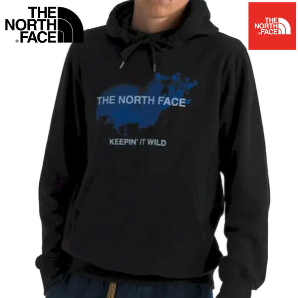 [P5倍!!期間中]The North Face (ザ・ノースフェイス) プルオーバー スウエット フーディー パーカー ベアープリント 裏起毛  (Animals We Love Bear Hoodie)メンズ (Black) 新品 EU/USAモデル