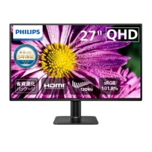 yz PHILIPS(fBXvC) 27^ IPS WQHD tfBXvC ubN (2560×1440/DP/HDMI/HDR10/300cd/120Hz/1ms/VESA/5Nԃtۏ/ȎpbP[W) 27E2N2500/11