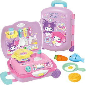 【送料無料】 アガツマ マイメロディ クロミ キャリーケースがへんしん！キッチンセット AGT4971404324220 お料理 おりょうり クッキング キッチン 旅行かばん スーツケース