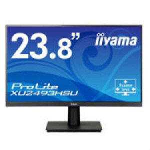(単品限定購入商品)【送料無料】iiyama 23.8型ワイド液晶ディスプレイ ProLite XU2493HSU (IPS方式パネル/フルHD/D-Sub/HDMI/DP/USBHUB) マーベルブラック XU2493HSU-B1