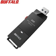 【送料無料】 バッファロー 外付けSSD ポータブル USB3.2 Gen1 スティック型 TV録画対応 250GB ブラック …
