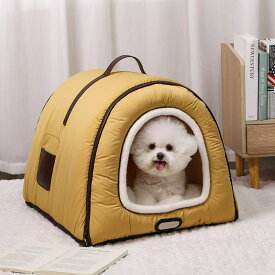 ペットベッド ペットハウス ベッド ドームハウス 犬ハウス 保温 暖か マット付き クッション 冬 ドーム型 室内 犬小屋 小型犬 ベッド M L 寝床 ペット用品 保温 防寒 キャットベッド おしゃれ 猫用ベッド北欧 あったか もちもち クッション ペット用寝袋 ふわふわ