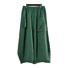 【送料無料】バルーンワイドクロップドパンツ◆レディース バルーン パンツ コクーンパンツ クロプト 綿混 無地 ナチュラル カジュアル 体型カバー ゆったり ソフト ポケット付き ボトムス 大人◆