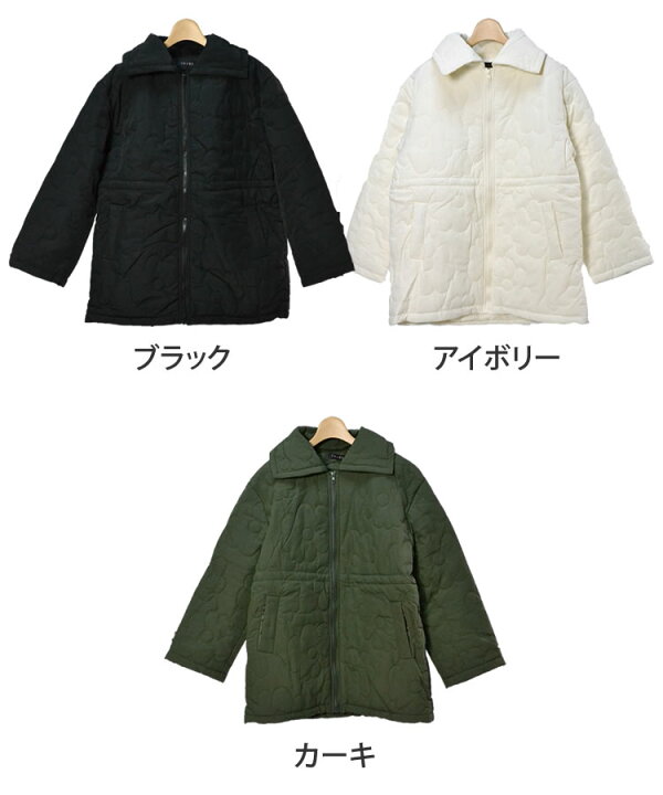 楽天市場】ウエストマーク花柄キルティングジャケット◇レディース