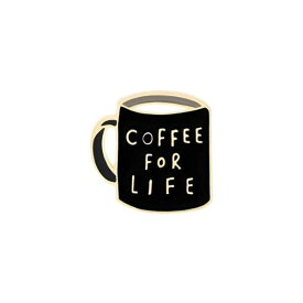 ピンズ ピン バッジ ブローチ バッヂ ( coffee for LIFE ) コーヒー コップ 送料無料