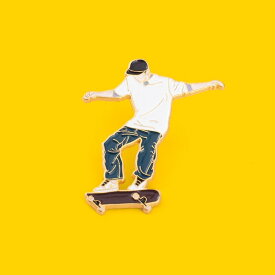 ピンズ ピン バッジ ブローチ バッヂ ( 男子 )スケーター スケボー スケートボード 送料無料